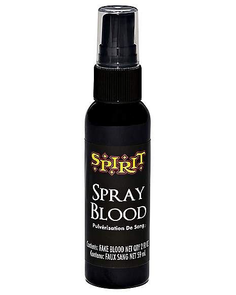 spirit halloween spray blood